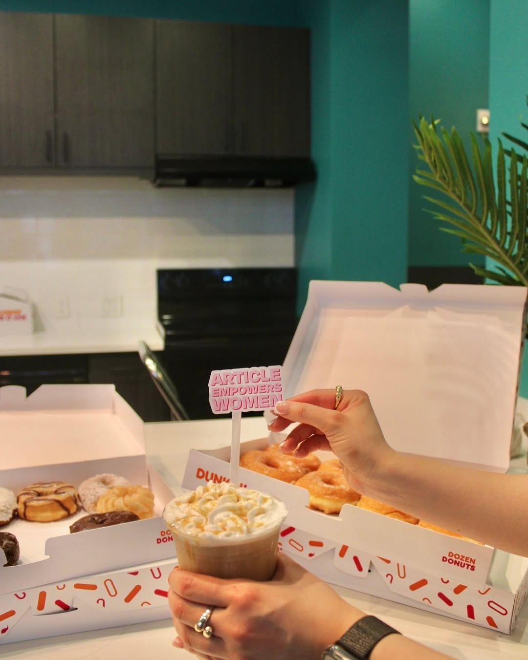 EmpowerHER Espresso Bar \u2615\u2728\n\nResidents built their own iced coffees, enjoyed free donuts, and celebrated the incredible women who inspire us every day. Cheers to strong coffee and even stronger women this Women's History Month. \ud83d\udc9c\n\n