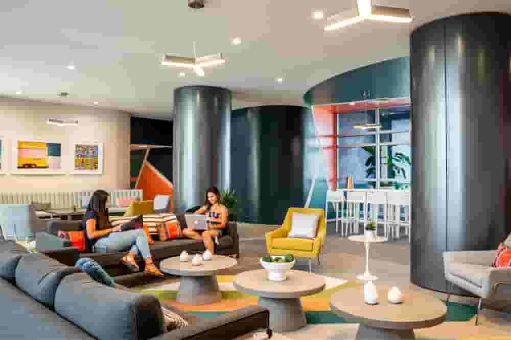 Student study lounge near Miami International University