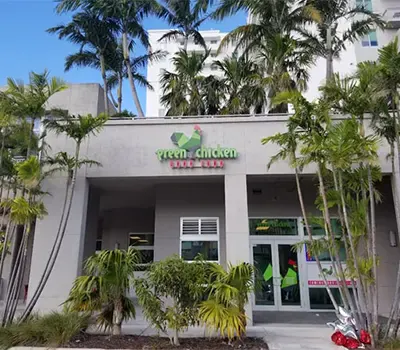 The Green Chicken entrance